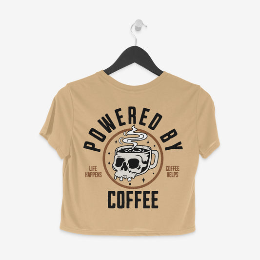 Powered By Coffee Crop Top