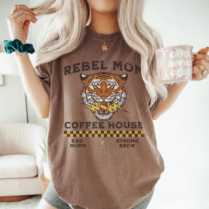 Rebel Mom Coffee House Tee