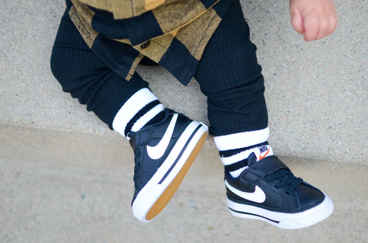 White/Black Stripe Sock
