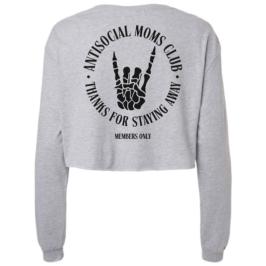 Antisocial Moms Club Long Sleeve Crop Top