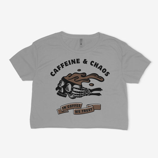 Caffeine and Chaos Crop Top