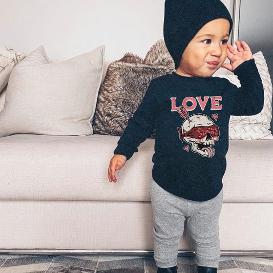 Love Sucks Long Sleeve Toddler Tee