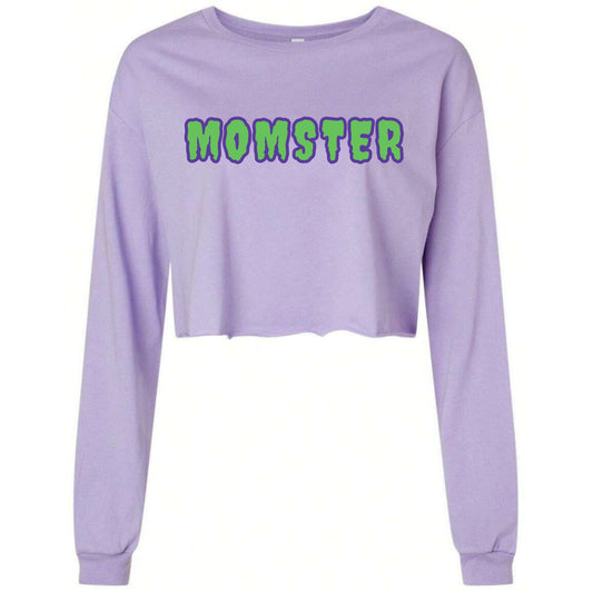 Momster Long Sleeve Crop Top