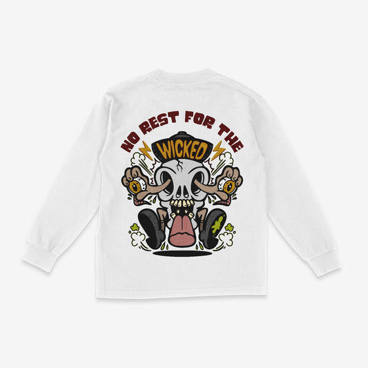 No Rest For The Wicked Long Sleeve Toddler Tee