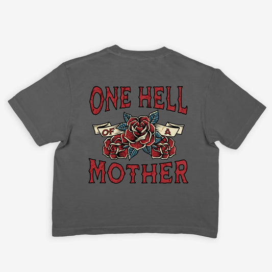 One Hell Of A Mother Vintage Crop Top